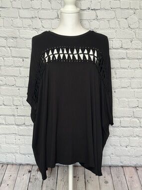 Torrid Black Cutout Style Blouse
